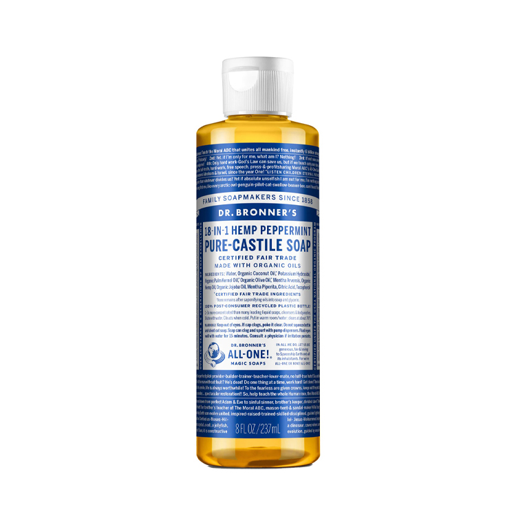 Dr Bronners Peppermint Castile Liquid Soap 237ml